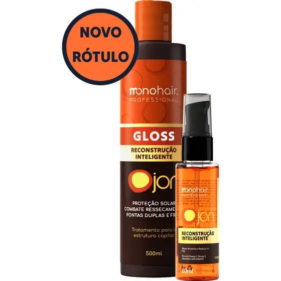 Gloss + Óleo Finalizador Ojon Reconstrução Inteligente 7 Beneficios