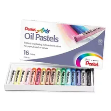 Giz Pastel Oleoso Pentel  Estojo com 16 cores