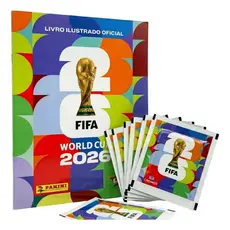 Kit Álbum Brochura Copa Do Mundo 2026 + figurinhas