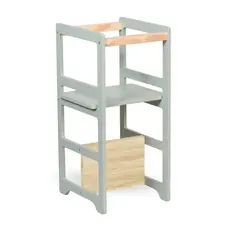 Torre De Aprendizagem Montessori 4 Em 1 Laqueada Verde Chá