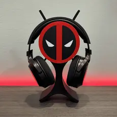 Suporte Fone Ouvido Mesa Headset Gamer Deadpool com e sem fio pc Universal Display Rack