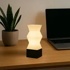Luminaria Mesa Abajur Led Portátil QUAD Luxo Luz de Cabiceira Abajures Decoracao Diversos Presente Quarto Geometrico