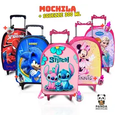 Mochila Rodinha Infantil Masculina Feminina Escolar Juvenil Reforçada - Envio Imediato