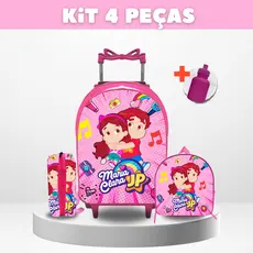 Kit Mochila Escolar Maria Clara e Jp + Lancheira + Estojo