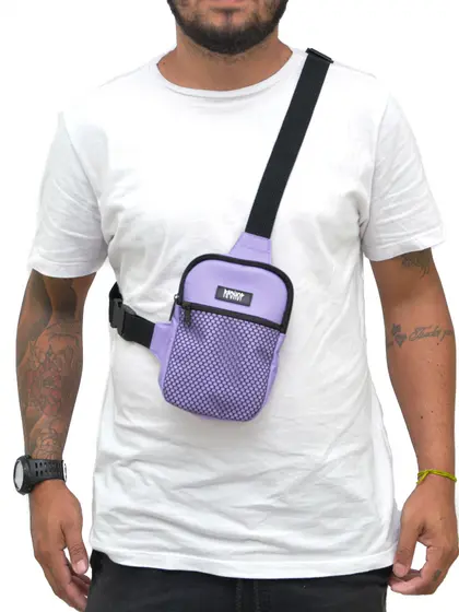 mini bag chest lilás shoulder bag