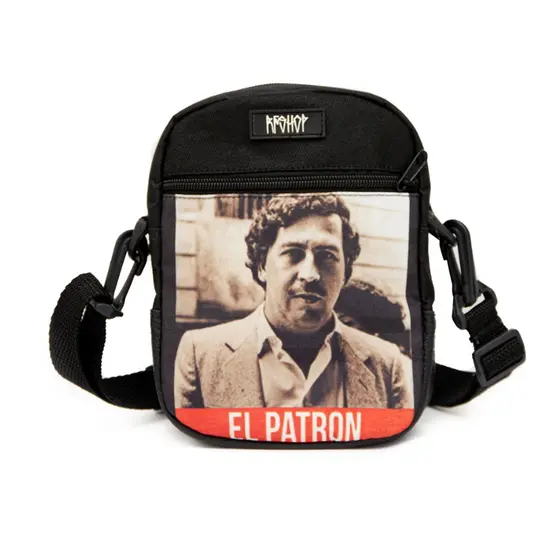 Mini bolsa el patron pablo escobar transversal e chest bag
