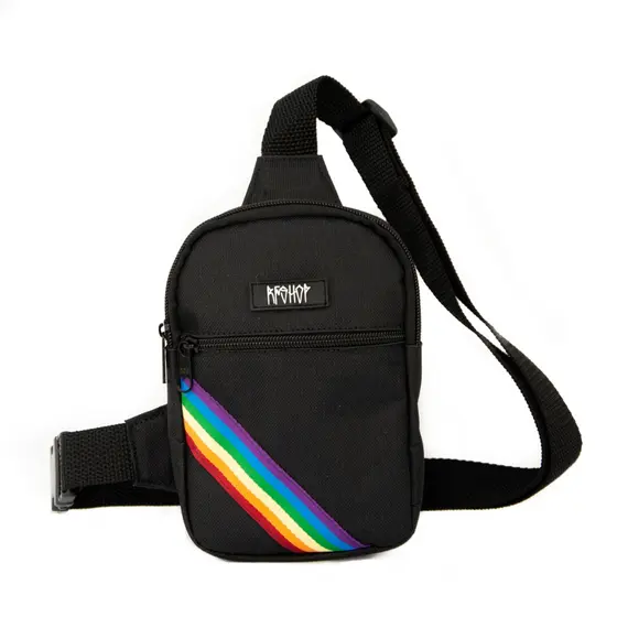 Bolsa Preto  Lgbt Pequena Chest Bag