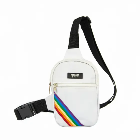 Bolsa Branca Lgbt Pequena Chest Bag