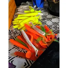 Kit 10 Shads 14,5cm peixe de silicone isca para pescar seu troféu melhor isca para peixe predador grande