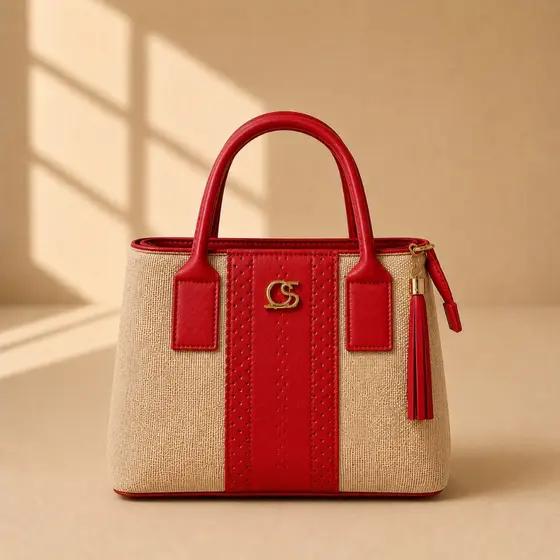 Gaby Show - Bolsa Feminina Média Transversal - Paris Elegante - Couro Sintético Versátil Dia a Dia