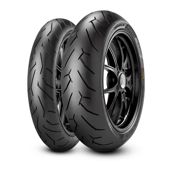 par de pneu pirelli diablo rosso 2 110/70-17 140/70-17 Radial - CB 300 Twister 250 Fazer 250