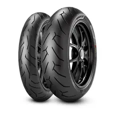 par de pneu pirelli diablo rosso 2 110/70-17 140/70-17 Radial - CB 300 Twister 250 Fazer 250