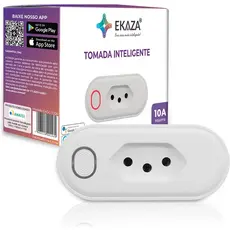 EKAZA Tomada Tuya Inteligente WI-FI, Com medidor de consumo, Compatível com Alexa e Google Assistente