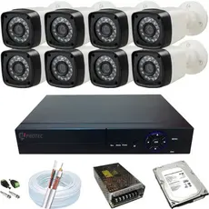 Kit Monitoramento 8 Câmeras Full HD Dvr 16 Canais
