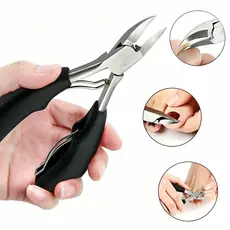 Alicate Bico de Gavião Mola Dupla Unha Encravada Aço Inox Profissional Manicure Pedicure Podologia