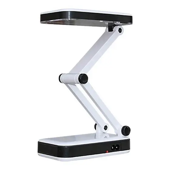 LUMINARIA DE MESA LUZ DE EMERGENCIA DOBRAVEL ARTICULAVEL PARA ESCRITORIO LEITURA C/ 24 LEDS ZZ