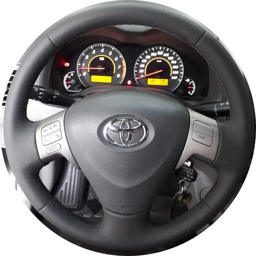 Capa De Volante Costurada Corolla Xei, Alttis 09/14 Cinza