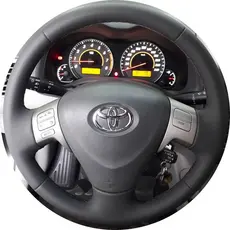 Capa De Volante Costurada Corolla Xei, Alttis 09/14 Cinza