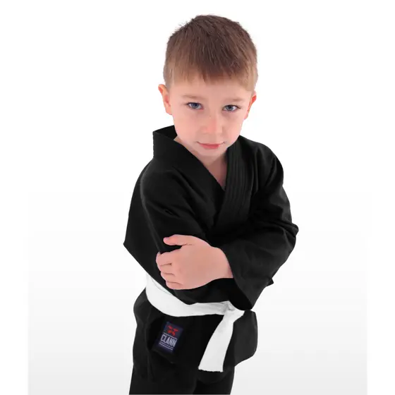 Kimono Reforçado Infantil Clann Preto