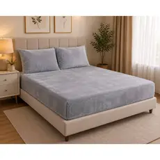 Jogo de Cama Lençol Plush 03 Peças Soft Macio Aveludado Com Elastito Solteiro Casal Queen - TAMI RA