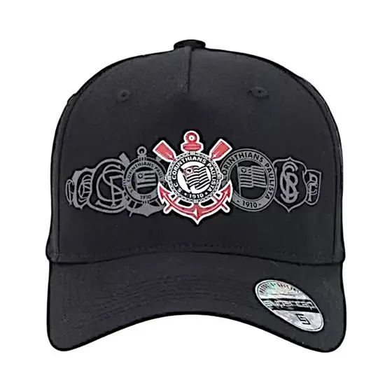 Bone Corinthians Varios Simbolos Preto