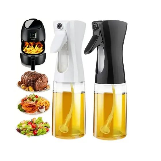 Spray Borrifador Azeite Pulverizador para cozinha Óleo ,Vinagre de vidro Frasco com Multifuncional