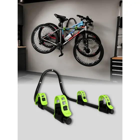 KAWAK Suporte Bicicleta Horizontal Parede Para 2 Bikes