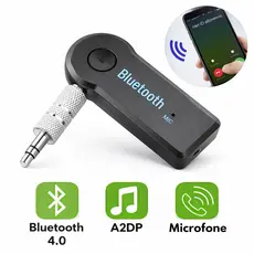 Adaptador Bluetooth AUX P2 para Carro Receptor de Música Wireless 3.5mm Hands-Free com Microfone