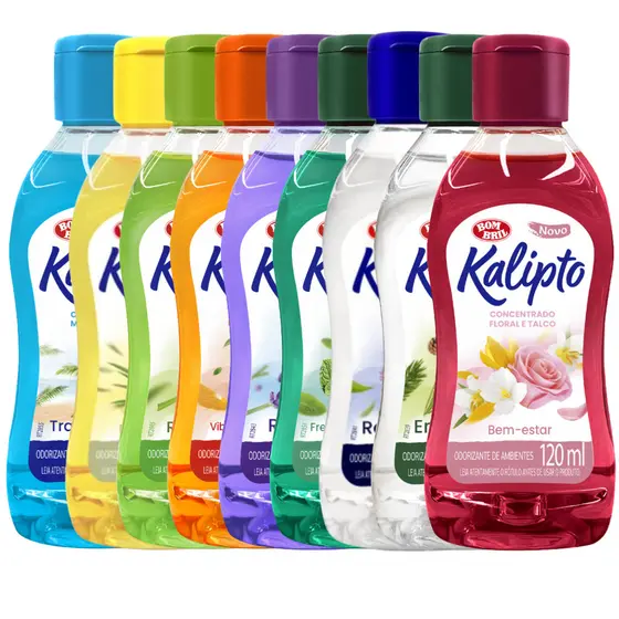 Odorizante Concentrado 120ml Kalipto (9 Fragâncias Para Você Escolher)