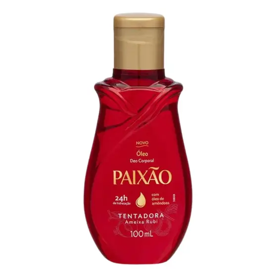 Óleo Paixão Corporal Hidratante Tentadora 100ml Pele Macia Fragrância Marcante Toque Sedoso