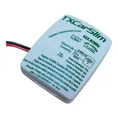 controle Tx Car 433mhz Rcg Slim Aciona Portão Farol Alto Carro Moto 12v