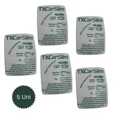 Kit 5 controle Tx Car RCG SLIM 433mhz  Aciona Portão Farol Alto Carro Moto 12v -