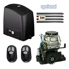 Motor Portão Maquina Deslizante RCG Dz Slider Pl Slim 300kg 127V OU 220V COM OU SEM CREMALHEIRA