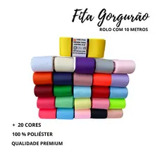 Fita de Gorgurão KGP005 - 20mm de Largura em peça com 10 metros +20 Cores