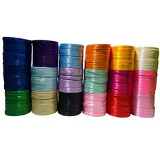 Fita de Cetim 10mm C/ 228 Metros – Kit 10 Rolos para Laços, Artesanato, Decoração