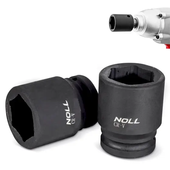 Soquete Sextavado De Impacto Curto 34 Mm Encaixe 1/2" - 435,0024