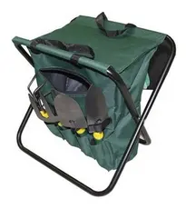 Kit De Jardinagem Com 8 Peças Com Banquinho