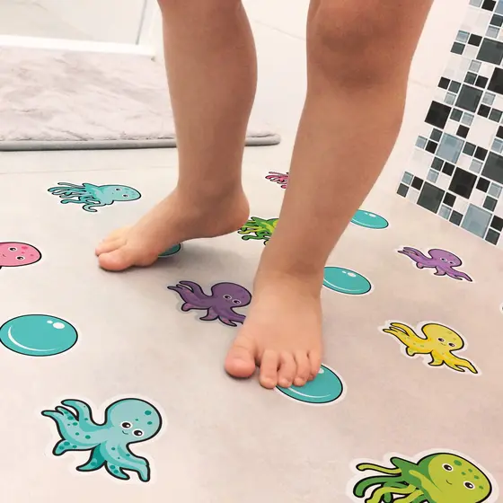 Adesivo Piso Banheiro Antiderrapante Infantil Polvo 13 un