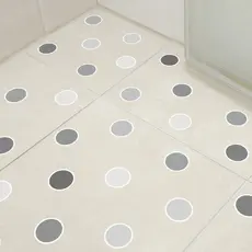 Adesivo Piso Banheiro Antiderrapante Bolinhas Cores Variadas 14un