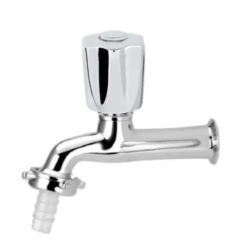 Torneira De Jardim Cromada Tanque Cozinha  Romis 3/4 DN20 Com Bico de Plástico Área de Serviço