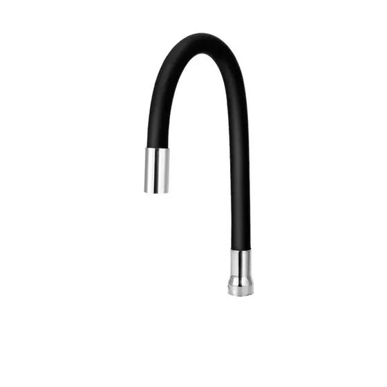 Tubo Gourmet Color Flexível Preto Para Torneiras De Cozinha 3/4
