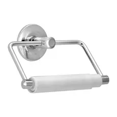 Porta Papel Higiênico Rolete de Parede para  Banheiro Metal Fixação de parafuso