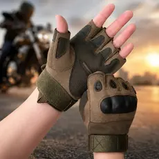 Luva Motociclista Meio Dedo Moto Motoqueiro Motoboy Proteção entregador Uber food