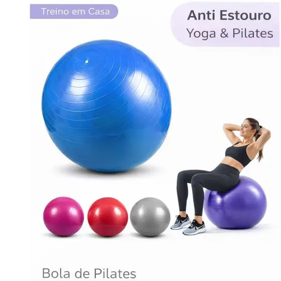 Bola Pilates Yoga Abdominal ,45cm,55cm,65cm E 75cm