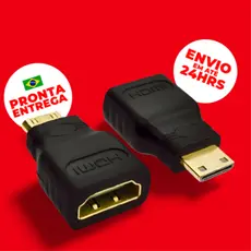 Adaptador Mini Hdmi Macho Para Hdmi Fêmea Notebook Pc Filmadoras Câmeras Tablets 2.0