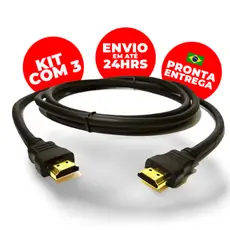 Cabo Hdmi 4k Ultra Hd 1,5m Metros Alta Resolução Computador Vídeo Game Kit 3