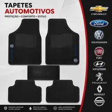 Jogo Tapete De Carro Marcas Modelo Universal Personalizado