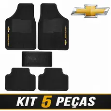 Tapete Borracha Chevrolet 5 peças Carro Automotivo Classic Corsa Prisma Onix Montana S10 Spin Cruze