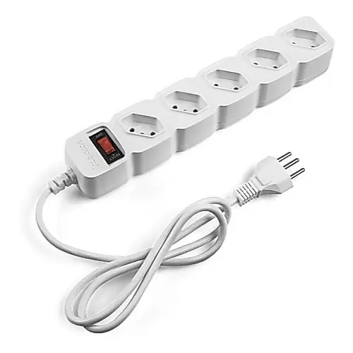 Filtro De Linha Protetor Intelbras 5 Tomadas Epe205 Cabo 1m 127V/240V