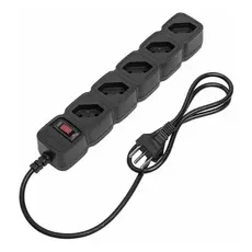 Filtro De Linha Protetor Intelbras 5 Tomadas Epe205 Cabo 1m Preto 127V/220V